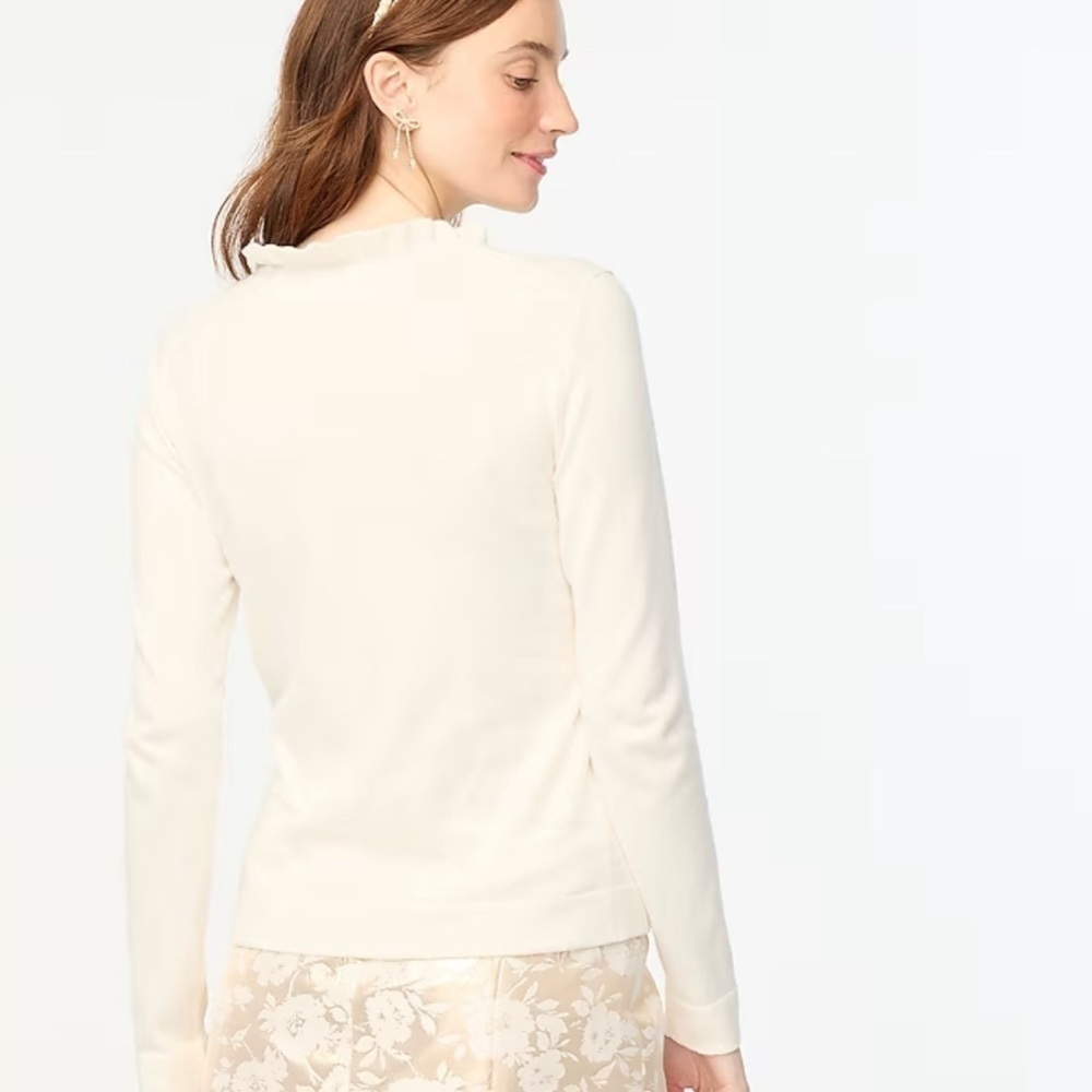 J. Crew Factory Ruffleneck Sweater - Picture 3 of 9